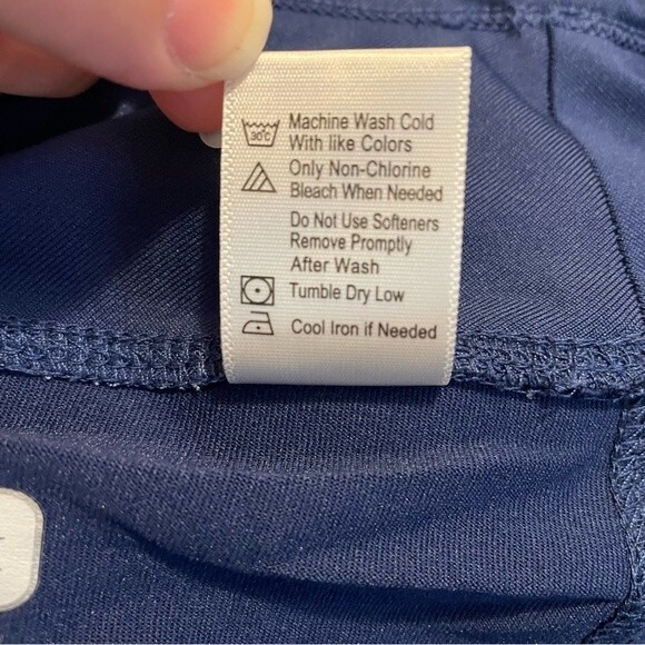 Pebble Beach Dry-Luxe Performance Navy Floral Golf Tennis Skort Skirt Size M - Picture 8 of 9